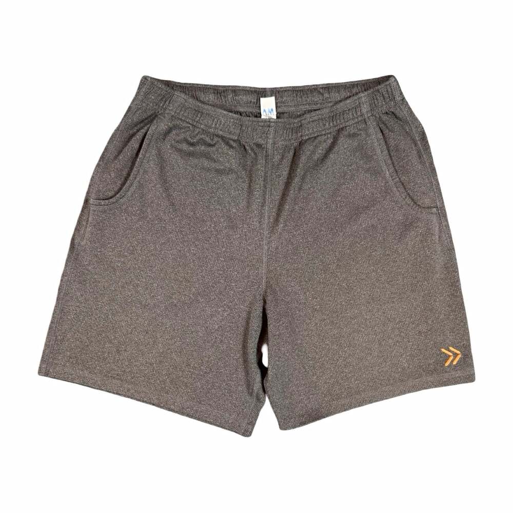 Alo Men's Gray Athletic Activewear Workout Shorts Polyester Size Medium